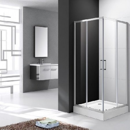 Душевой уголок Cezares Molveno A-2 90х90 профиль Хром стекло прозрачное