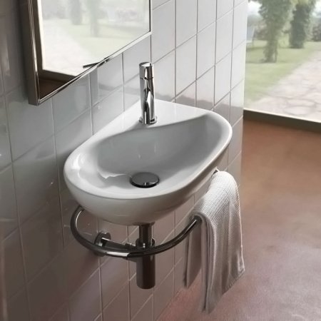 Раковина Globo Lavabi d arredamento Misura MI012 bianco lucido