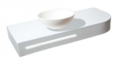 Раковина накладная 39,5см MonteBianco Nemi 11102 белый матовый