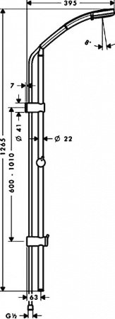 Душевой гарнитур Hansgrohe Croma 27791000 Хром