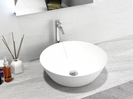 Раковина накладная 45см MonteBianco Piemont 450 12043 белый матовый