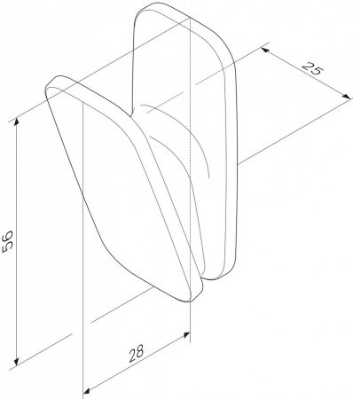 Крючок для полотенец AM PM Inspire 2.0 A50A35500 Хром