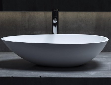 Раковина накладная 58см Salini Callista 1101201SM белый матовый