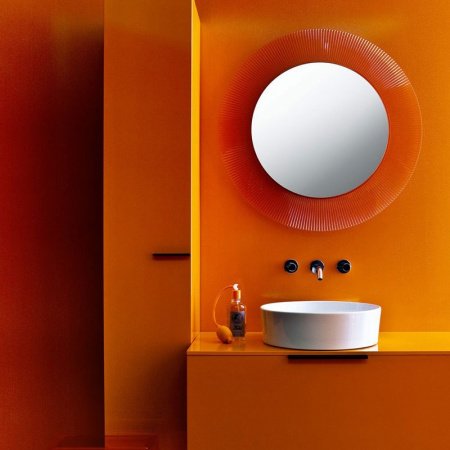 Шкаф пенал Laufen Kartell 30 подвесной L Оранжевый глянцевый