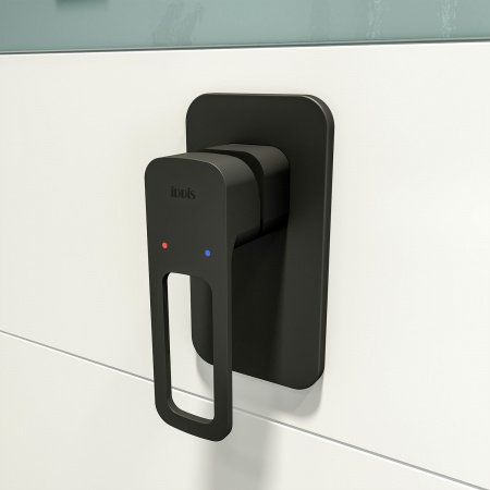 Смеситель для ванны с душем IDDIS Slide SLIBL00i66 черный матовый
