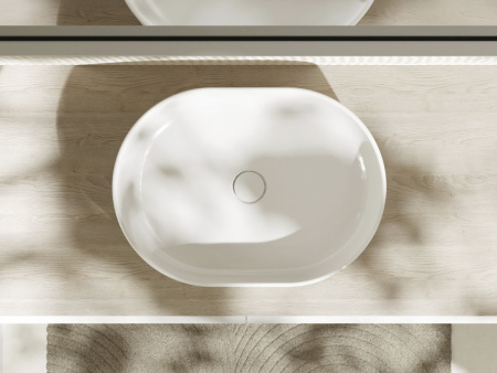 Раковина накладная 55см Hansgrohe Xuniva U 60166450 белый