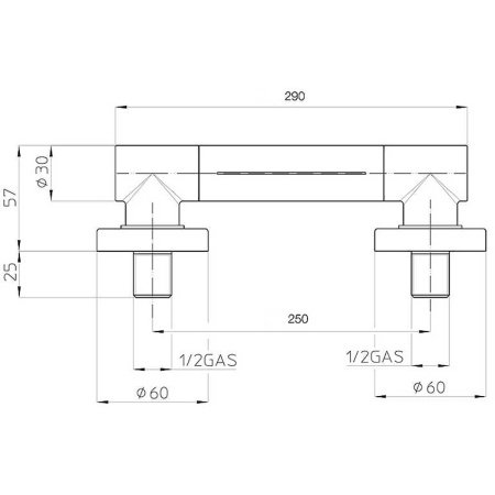 Верхний душ Bossini Elios I00271F.030 хром