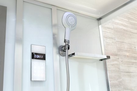 Душевая кабина Black&White G5508 120x90x220 профиль хром глянцевый, стекло прозрачное