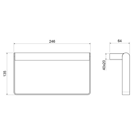 Полотенцедержатель-кольцо Timo Luiro 18550/03 черный матовый