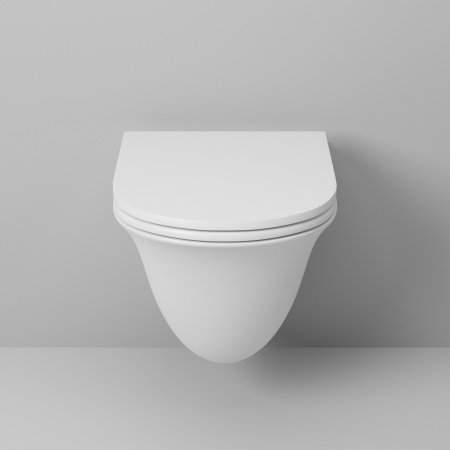 Унитаз подвесной Grossman GR-4412MS белый, с сиденьем микролифт