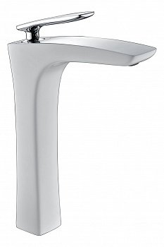 Смеситель для раковины Timo Helmi 4011/00-16F хром;белый глянцевый