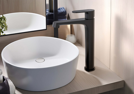 Смеситель для раковины Aquatek Оберон AQ1204MB черный матовый