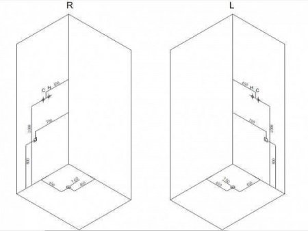 Душевая кабина Timo Premium HELKA Н-515 R 120x90x220 профиль хром глянцевый, стекло прозрачное