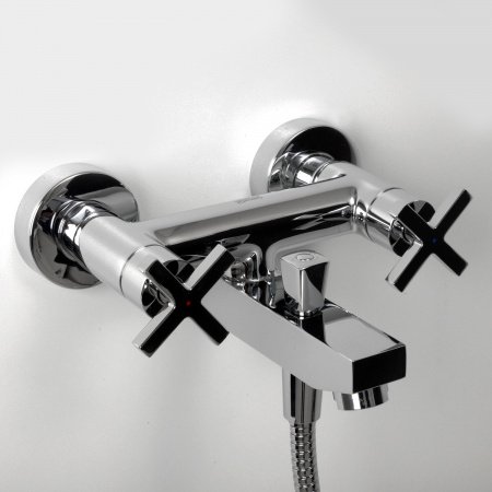 Смеситель для ванны с душем WasserKraft Weser 7801 хром