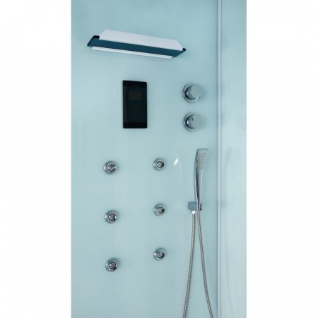 Душевая кабина Orans 86120S0 100x90x220 профиль белый, стекло прозрачное