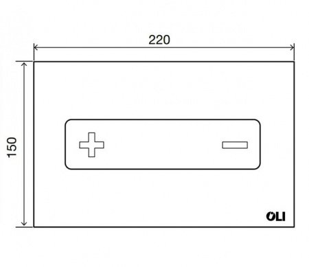 Кнопка смыва для унитазов OLI OCEANIA 054554 белый