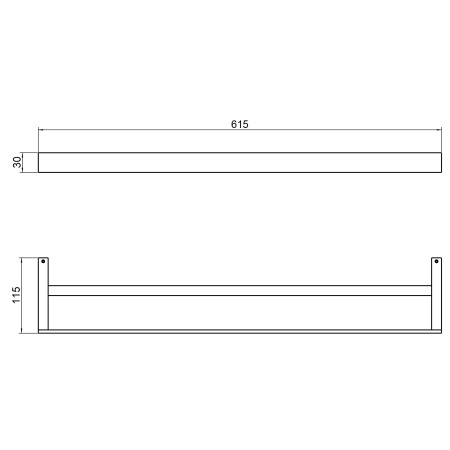 Полотенцедержатель 60см Timo Petruma 15256/00 хром