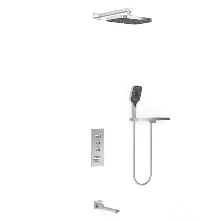 Душевой комплект Vincea VSFW-431T1RCH встраиваемый, термостатический, 3 режима, хром