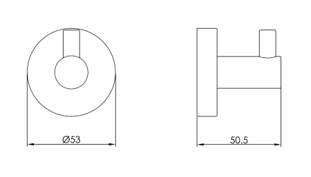Крючок Benesque Lumiere 70010303 черный брашированный