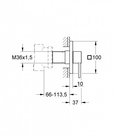 Переключатель для душа Grohe Allure 19590000 хром
