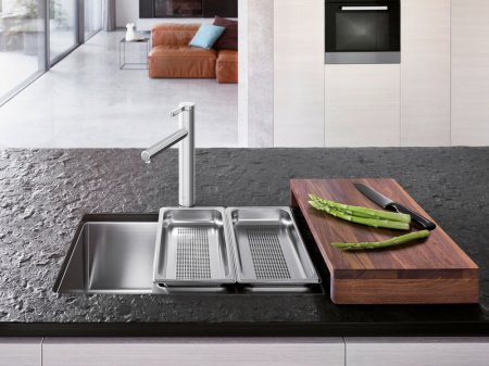 Смеситель для кухни Blanco Linee 517595 нержавеющая сталь