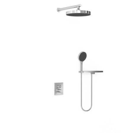 Душевой комплект Vincea Inspire VSFW-3I21T2RCH встраиваемый, термостатический, 2 режима, хром