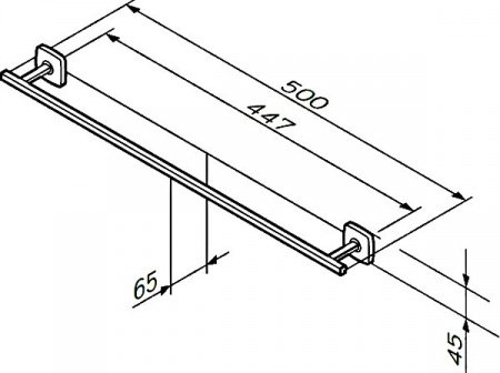 Полотенцедержатель AM PM Gem A90346400 Хром