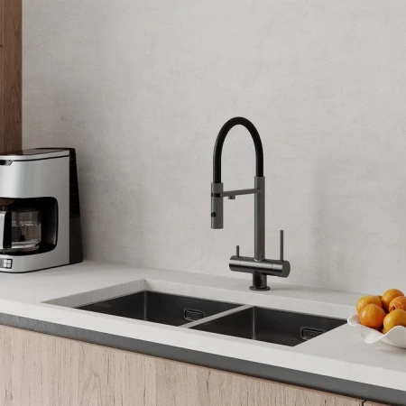 Смеситель для кухни IDDIS Ace ACEGMFFi05 графит