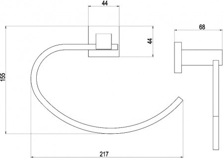 Полотенцедержатель Timo Selene 10050/00 Хром