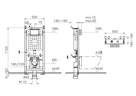 Инсталляция для подвесных унитазов Vitra V12 762-5800-01