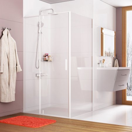 Душевой угол WasserKraft Neime 19P07 120x90x200, профиль белый, стекло прозрачное