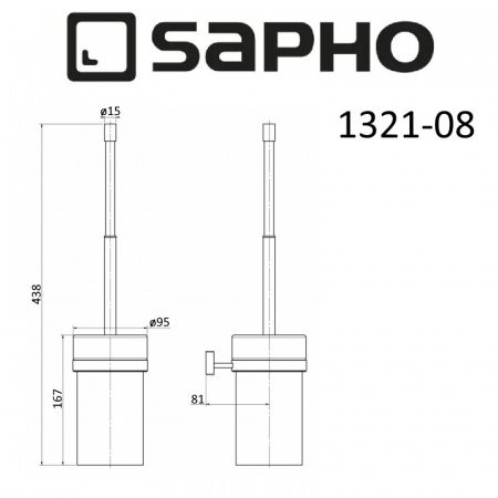 Ершик Sapho OLYMP 1321-08 хром
