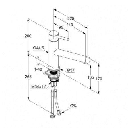 Смеситель для кухни Kludi Steel 44850F860 хром