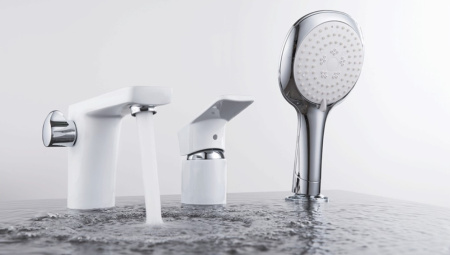 Смеситель на борт ванны D&K Berlin DA1434916, белый