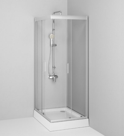 Душевой угол Am.Pm Gem 90x90x190 профиль хром, стекло прозрачное