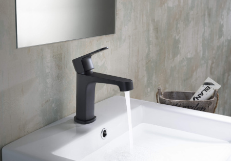 Смеситель для раковины Aquatek Оберон AQ1210MB черный матовый