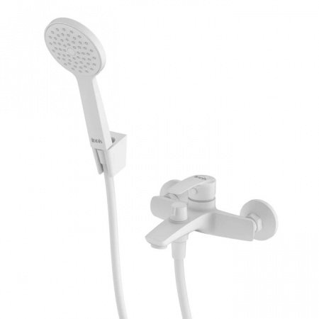 Смеситель для ванны с душем IDDIS Ray RAYWT02i02 белый матовый