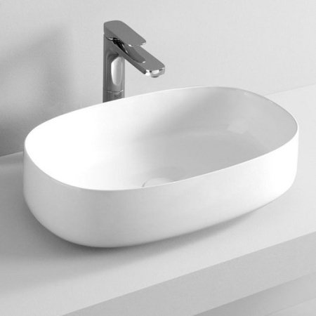 Раковина накладная 55см ArtCeram Cognac COL003 белый