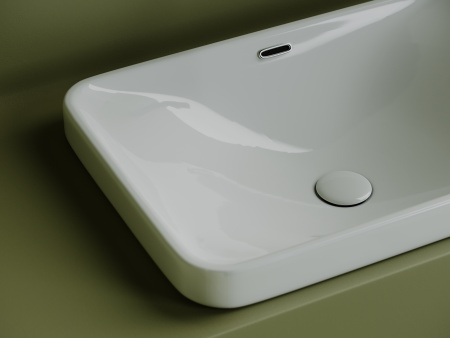 Раковина встраиваемая сверху 60см Ceramica Nova Element CN5041 белый