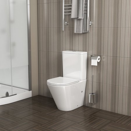 Напольный унитаз-компакт Grossman GR-4450S белый, с сиденьем микролифт