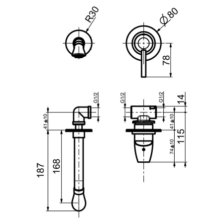 Смеситель для раковины Webert Opera moderna OE830606560, черный