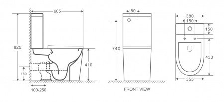 Напольный унитаз-компакт Grossman GR-4450S белый, с сиденьем микролифт