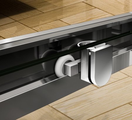 Душевой уголок Cezares Pratico RH-2 100x80 профиль Хром стекло прозрачное