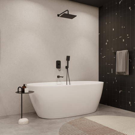 Встраиваемый смеситель с тремя выходами, черный матовый, Slide, IDDIS SLIBL00i68