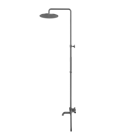 Термостатическая система для ванны наружного монтажа WHITECROSS Y Y1234GM (оружейная сталь)