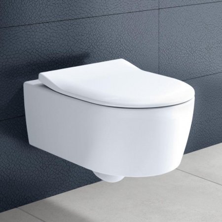 Унитаз Villeroy&Boch Avento Plus Pack 5656RSR1 подвесной с сиденьем Микролифт
