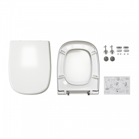 Унитаз-компакт Sanita Luxe Infinity Mono INFSLCC01040822 с бачком и сиденьем микролифт