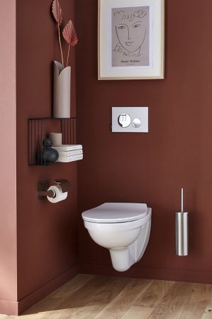 Кнопка смыва Jacob Delafon E20859-CP-MWH хром/белый матовый