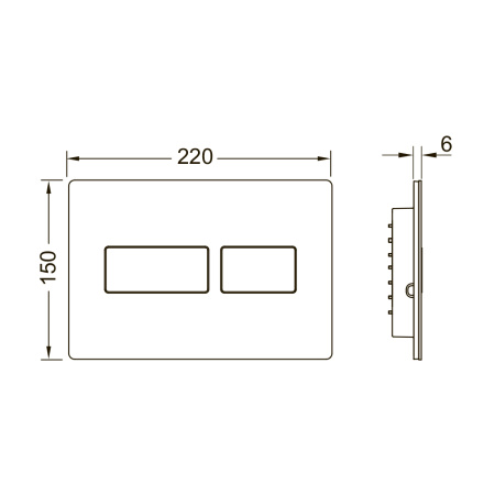 Кнопка смыва TECE Solid 9240432 белый