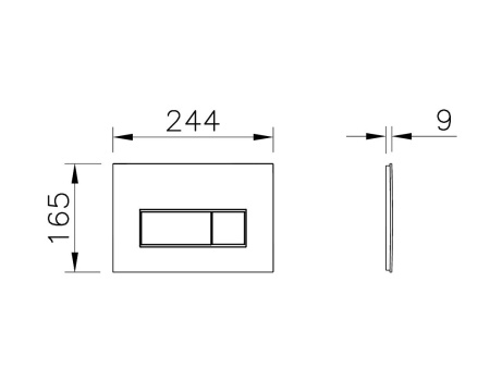 Кнопка смыва Vitra Root Square 740-2300 белый